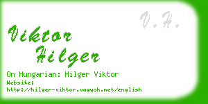 viktor hilger business card